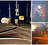 Noapte albă pentru locuitorii din Ciorani, din cauza autocisternei cu 30 de tone de GPL răsturnată pe DN1D. Ore dificile și pentru pompierii prahoveni