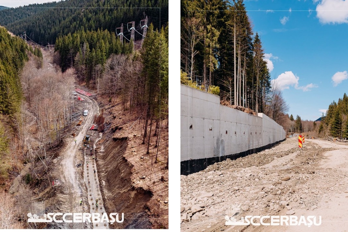 Șantierul DJ 102I Valea Doftanei - Săcele. Noi imagini arată avansul lucrărilor