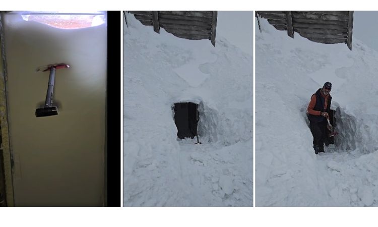 Strat de zăpadă de 2 metri la stația meteo de la Vârful Omu! Ce le recomandă meteorologul Sergiu Olteanu ”sportivilor de sală”