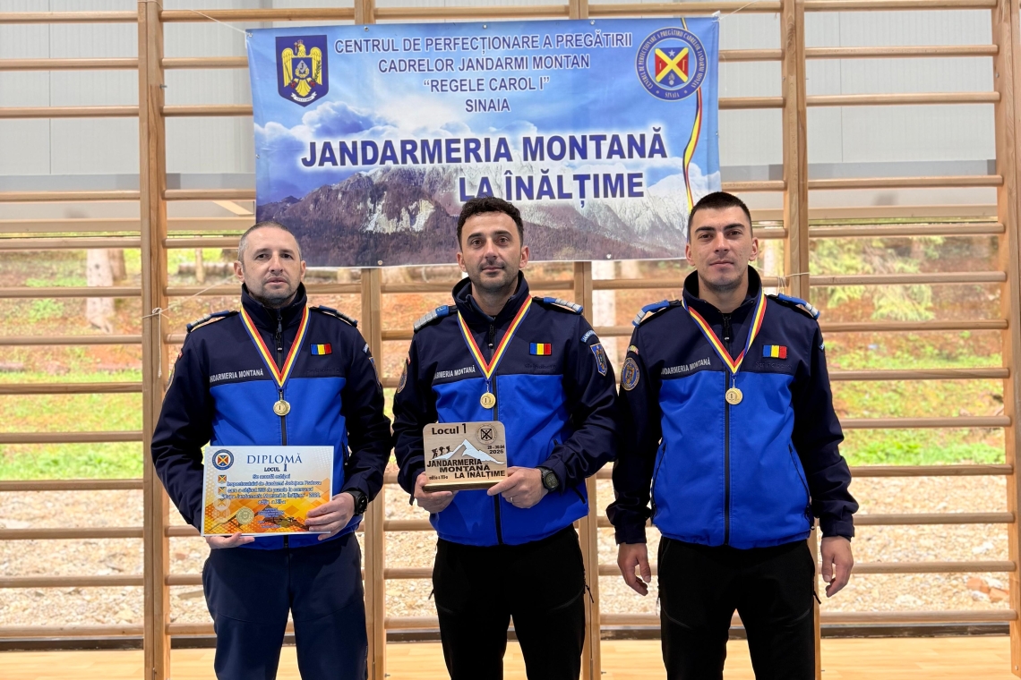 Jandarmii montani prahoveni, locul I la „Cupa Jandarmeriei la Înălțime”