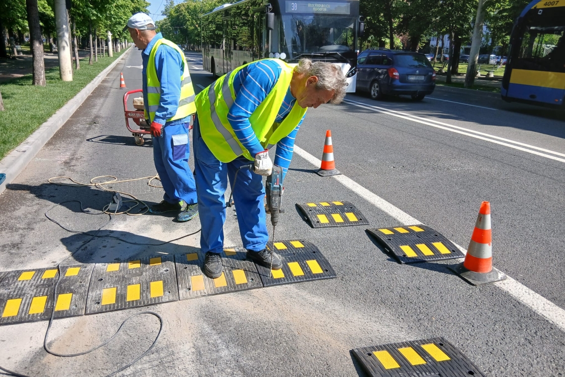Se instalează limitatoare de viteză în zonele cu risc ridicat de accidente, pe Bulevardul Castanilor
