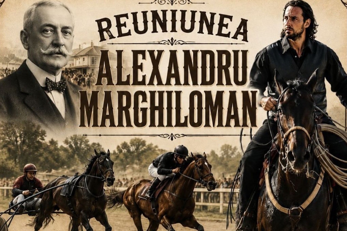 Actorul Denis Ștefan, invitat special al reuniunii hipice de duminică - „Premiul Alexandru Marghiloman”