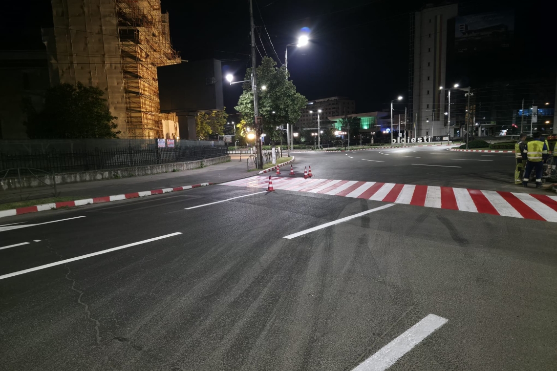 Polițeanu anunță că s-au refăcut marcajele distruse de Ro-Drift. Când urmează cele din restul orașului