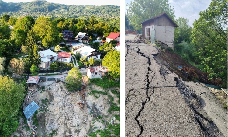 Locuitorii de pe strada Colinei din Breaza trăiesc cu teama că pământul le va înghiți cu totul gospodăriile: „Ne rugăm la Dumnezeu să nu se rupă mai rău”