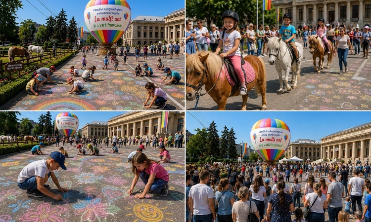Parada copiilor, balon cu aer cald și spectacole de Ziua Copilului, la Ploiești. Consiliul Județean și CS AlPHa Prahova au pregătit surprize pentru cei mici