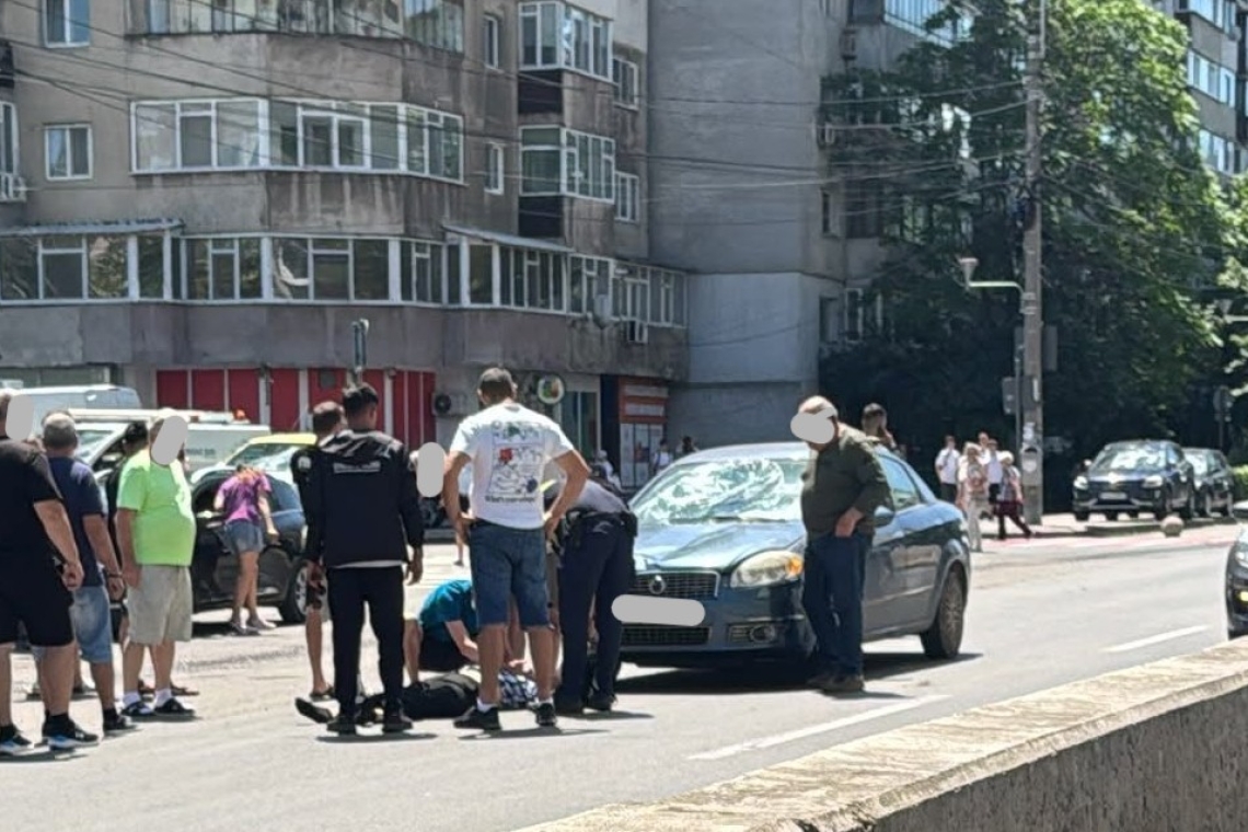 Femeie de 72 de ani, accidentată de un autoturism în timp ce traversa Bulevardul București din Ploiești