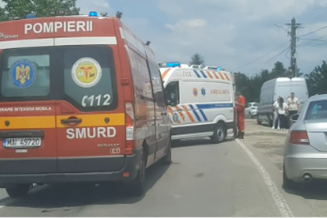 Motociclist rănit pe DN1A, în Măgurele. Traficul rutier a fost blocat în urma accidentului