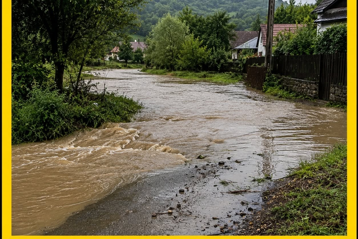 Cod galben de inundații emis de hidrologi în mai multe județe din țară. Și râurile din Prahova vor fi afectate