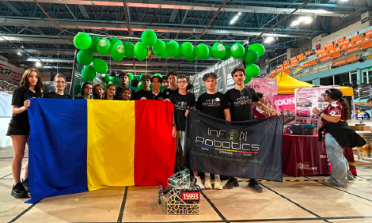 Ești elev la Colegiul Național „I. L. Caragiale” din Ploiești și vrei să transformi pasiunea pentru tehnologie în performanță? Intră în povestea de succes a echipei infO(1)Robotics!