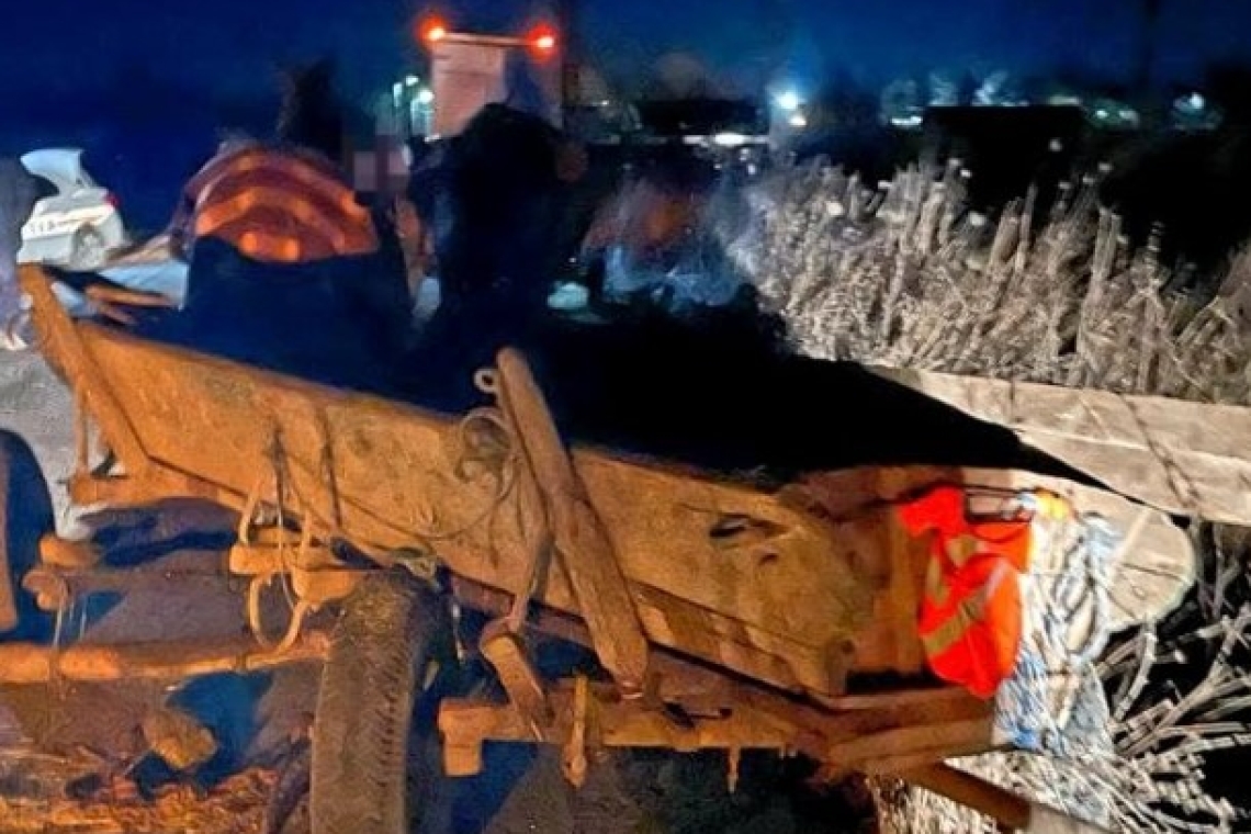 Dumbrăvești | Patru hoți de lemne au încercat să fugă de polițiști cu căruțele, pe albia unui pârâu