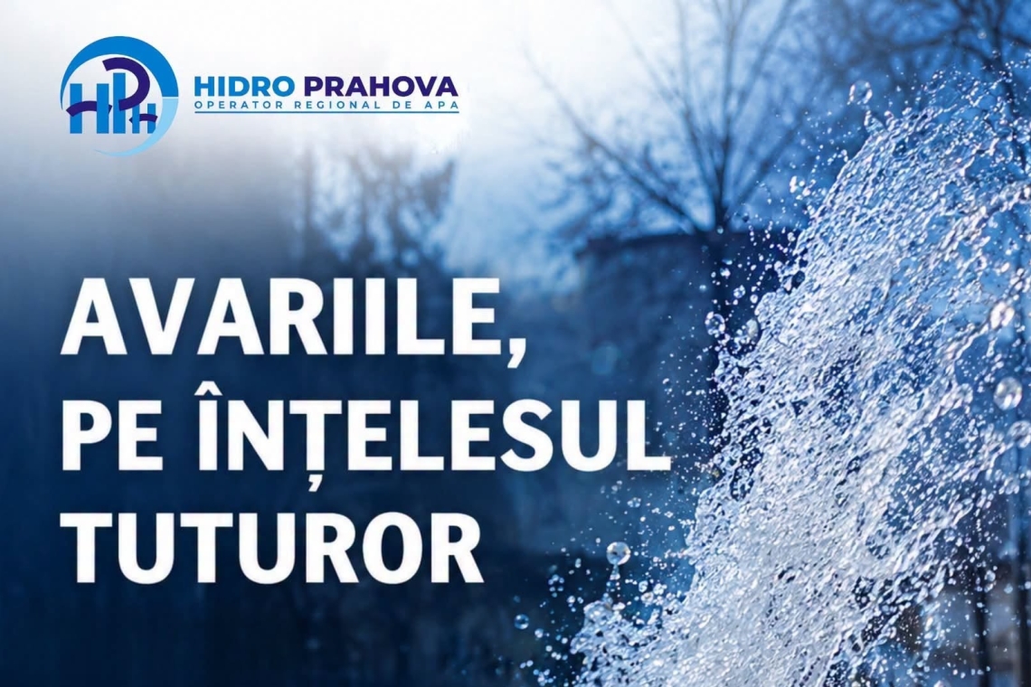 Hidro Prahova: Ce se întâmplă în rețeaua de apă când apare o avarie?