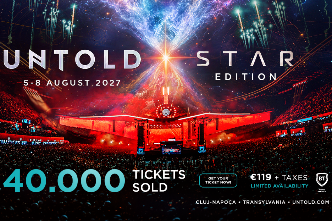 Peste 40.000 de abonamente vândute pentru UNTOLD 2027, la doar câteva zile după încheierea festivalului din acest an!