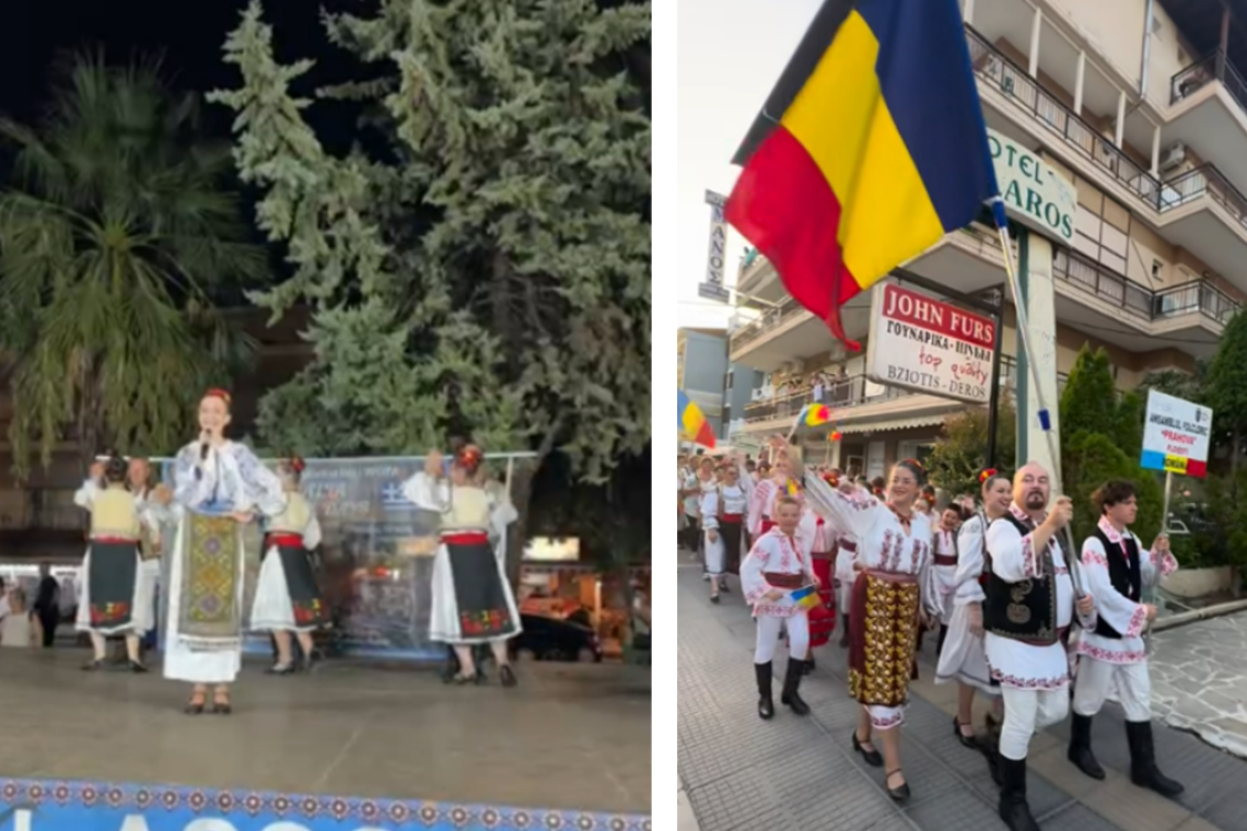 Ansamblul folcloric „Prahova” al Casei de Cultură ”Ion Luca Caragiale” din Ploiești a dus portul tradițional românesc la un festival internațional, desfășurat în Grecia