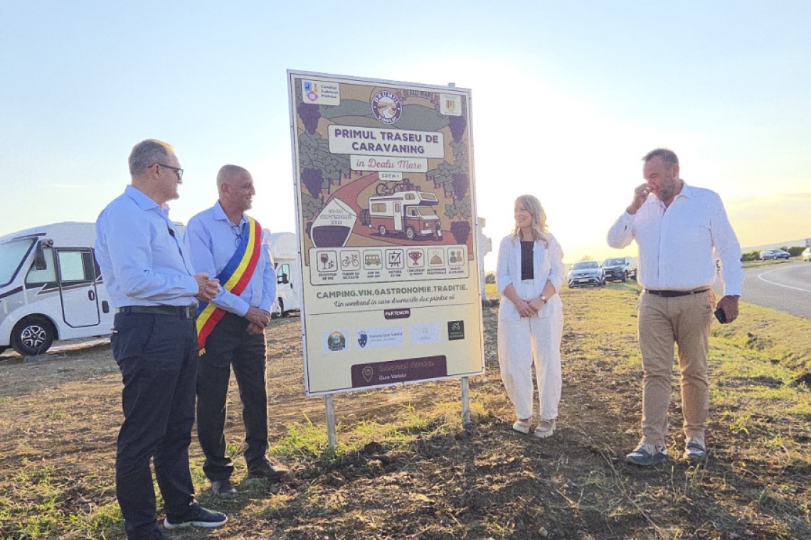 Primul parc de rulote din Ținutul Vinului Prahova, amenajat la Gura Vadului