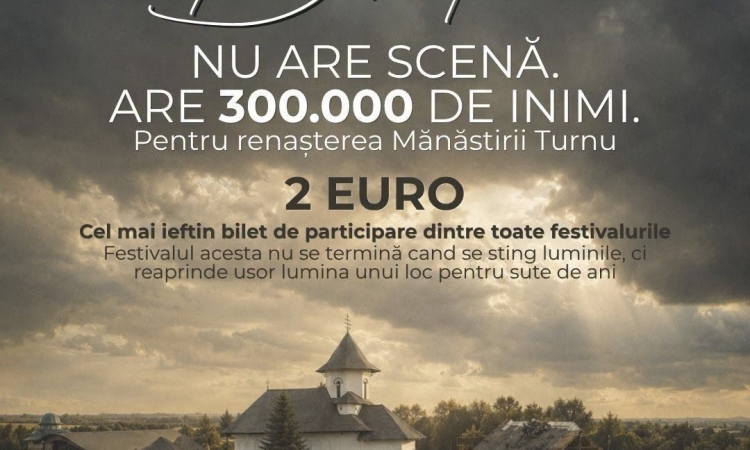 Punem și noi o piatră pentru Mănăstirea Turnu? Campanie de donații: „300.000 de oameni, 300.000 de pietre la temelia rugăciunii”