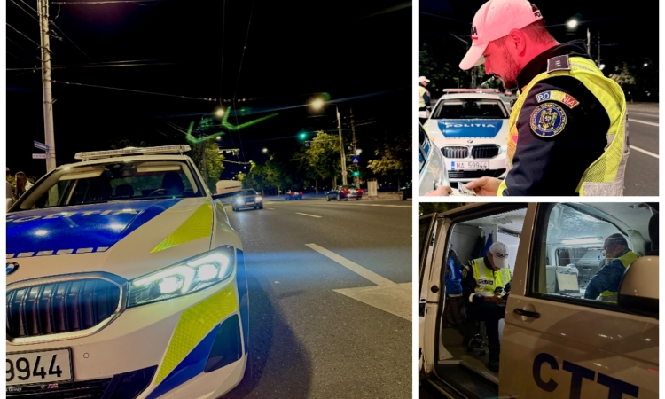 Acțiune de amploare a polițiștilor pe străzile din Ploiești, vineri seară