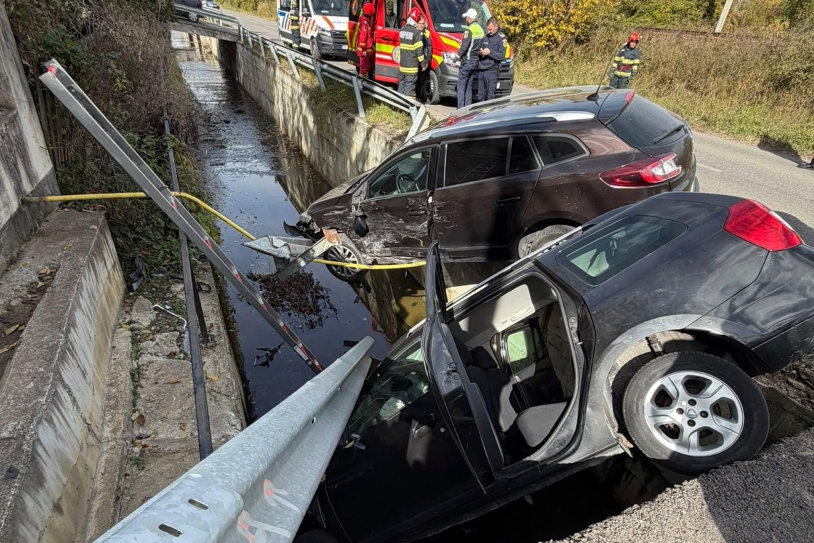 Conductă de gaze, avariată în urma unui accident produs în Poiana Câmpina